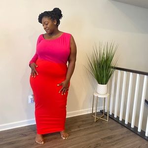 RebDolls Pink and Red Dress